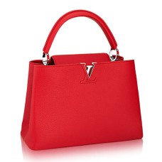 Louis Vuitton M94740 Capucines MM draagtas Taurillon leer