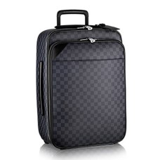 Louis Vuitton N21225 Pegase Legere 55 Zakelijke Rolling Bagage Damier Graphite Canvas