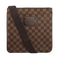 Louis Vuitton N41100 Pochette Plate Brooklyn Crossbody Tas Damier Ebene Canvas