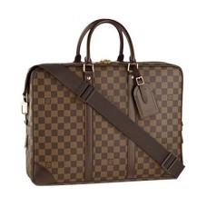 Louis Vuitton N41122 Porte-Documents Voyage GM Aktetas Damier Ebene Canvas