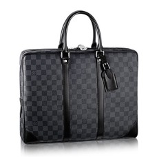 Louis Vuitton N41125 Porte-Documents Voyage Aktetas Damier Graphite Canvas