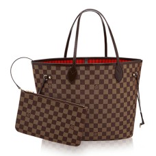 Louis Vuitton N41358 Neverfull MM Schoudertas Damier Ebene Canvas