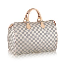Louis Vuitton N41369 Speedy 35 Draagtas Damier Azur Canvas