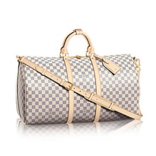 Louis Vuitton N41429 Keepall Bandoulière 55 Plunjezak Damier Azur Canvas
