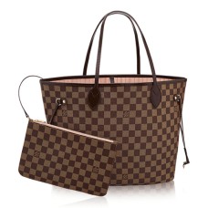 Louis Vuitton N41603 Neverfull MM Schoudertas Damier Ebene Canvas