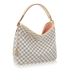 Louis Vuitton N41607 Heerlijke MM Hobo Bag Damier Azur Canvas