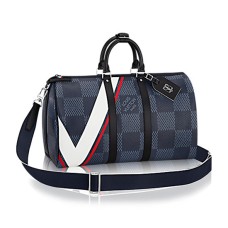Louis Vuitton N44008 Keepall 45 Bandoulière Plunjezak Damier Cobalt Canvas