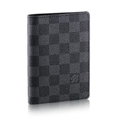 Louis Vuitton N60031 Paspoort Cover Damier Graphite Canvas