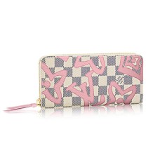 Louis Vuitton N60099 Clemence Portemonnee Damier Azur Canvas