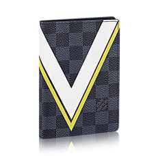 Louis Vuitton N60101 Paspoort Cover Damier Cobalt Canvas