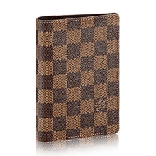 Louis Vuitton N60189 Paspoort Cover Damier Ebene Canvas