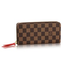 Louis Vuitton N60534 Clemence Portemonnee Damier Ebene Canvas