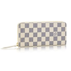 Louis Vuitton N61210 Clemence Portemonnee Damier Azur Canvas