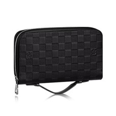 Louis Vuitton N61254 Zippy XL Portemonnee Damier Infini Leer