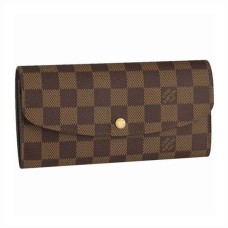Louis Vuitton N63019 Emilie Portemonnee Damier Ebene Canvas