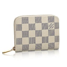 Louis Vuitton N63069 Zippy Portemonnee Damier Azur Canvas