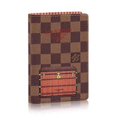 Louis Vuitton N63189 Paspoort Cover Damier Ebene Canvas