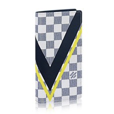 Louis Vuitton N64007 Brazza Portemonnee Damier Azur Canvas