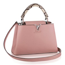 Louis Vuitton N92801 Capucines PM Tote tas Taurillon leer